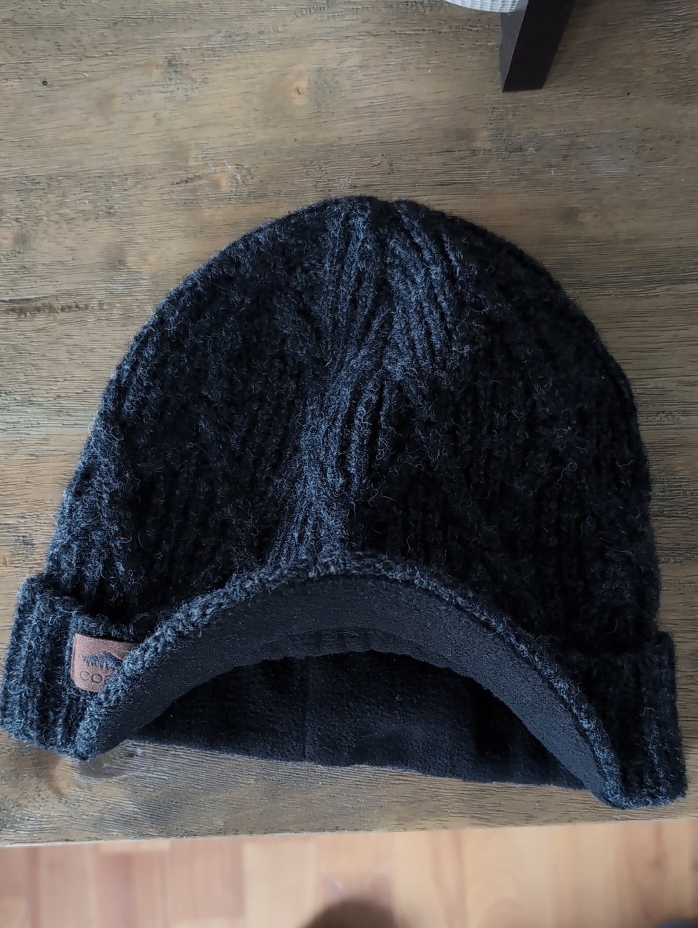 NWOT COAL Yukon Brim Visor Beanie Charcoal Black